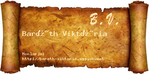Baráth Viktória névjegykártya
